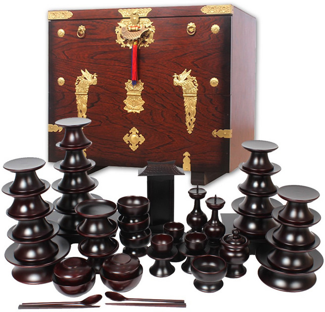 남원공방 쓰리옻칠 제기세트 47P x 제기함 제사 제기 그릇 접시 용품, 47P+제기함, 1세트