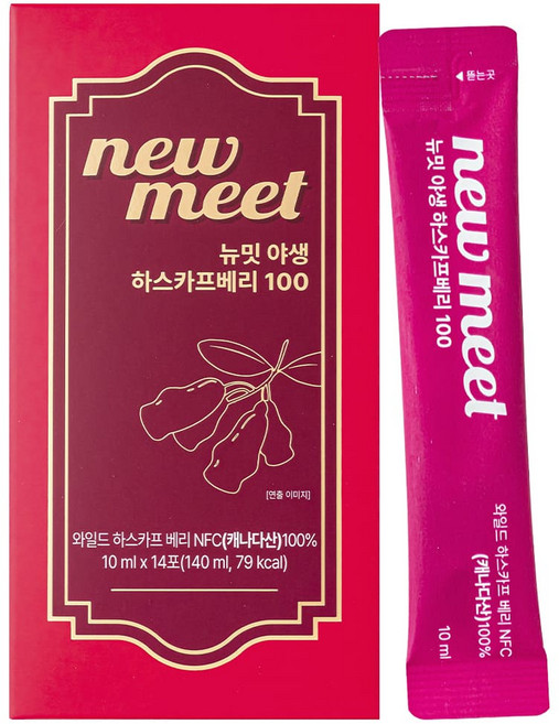 뉴밋 야생 하스카프베리 NFC 착즙 1박스, 14개, 10ml