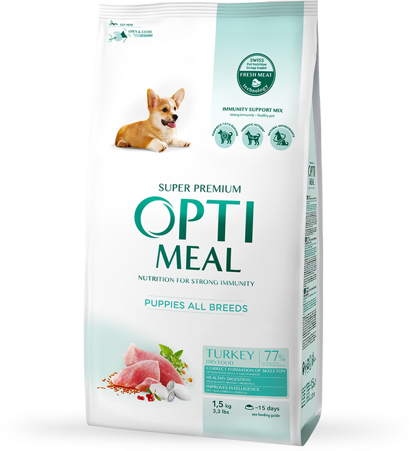 옵티밀 퍼피 올브리드 칠면조 1.5Kg, 1개