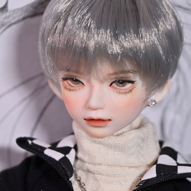 BJD 娃娃 正版 4 分 弗朗西斯 bjd 素體, 1個, 裸娃（化妝）G,V白