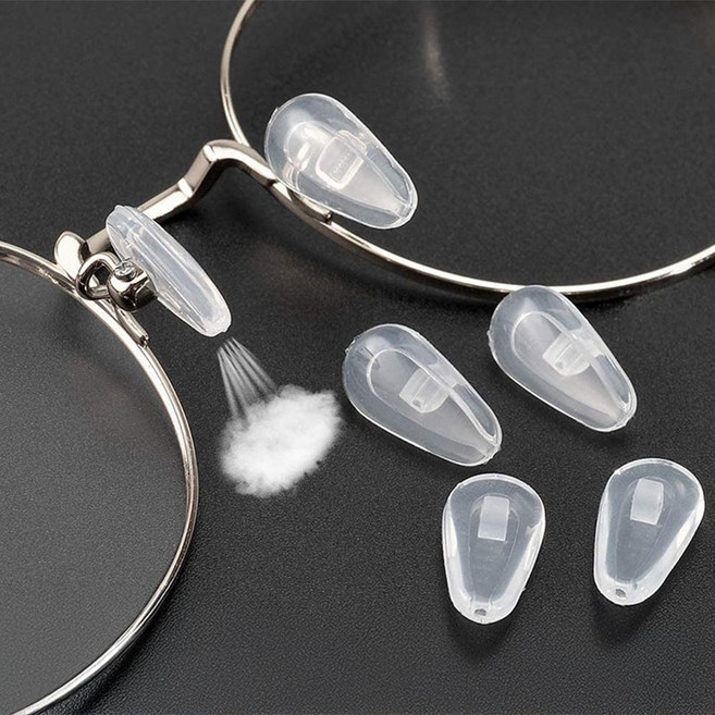 (10p)금속테용 에어 코패드 코받침 실리콘 교체 안경 흘러내림방지 실리콘 받침대