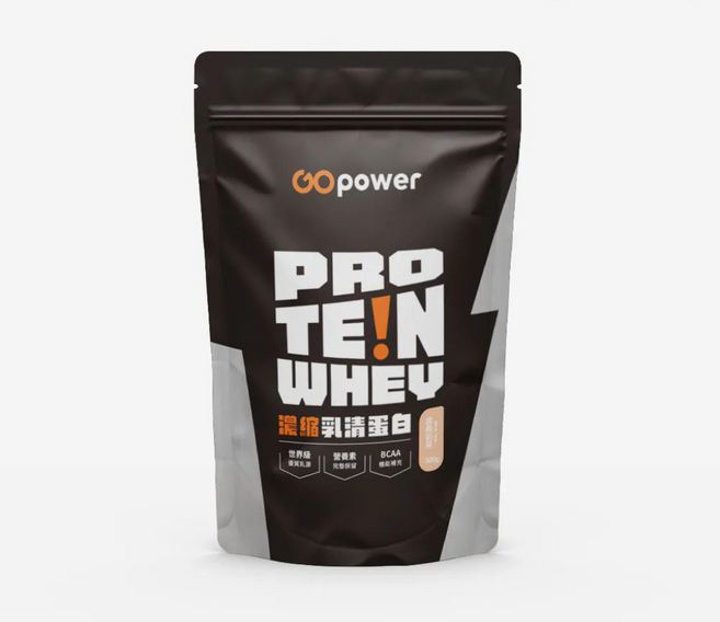 GOPower 果果能量濃縮乳清蛋白飲 經典奶茶口味 運動後肌肉修復 低脂低糖 方便攜帶, 500g, 1包