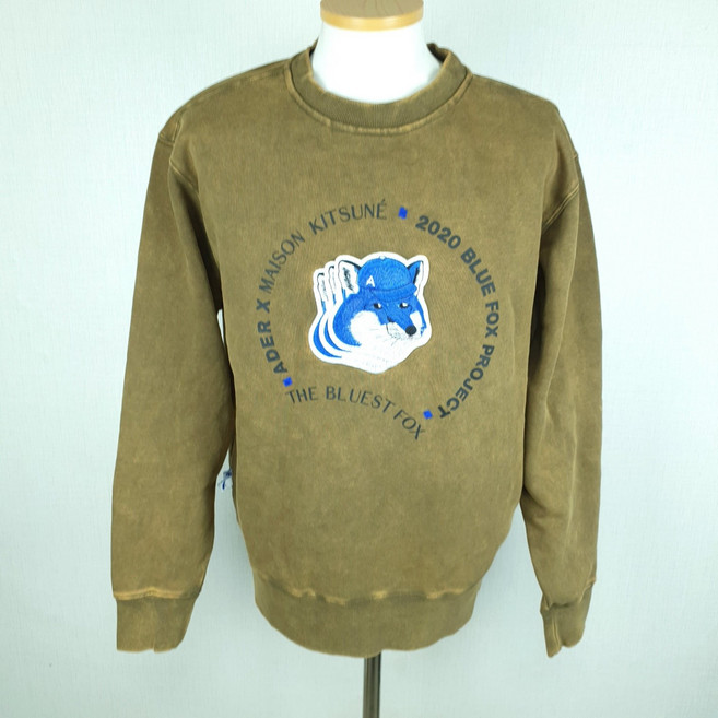 중고)메종키츠네X아더에러 맨투맨 남자105사이즈/새상품/소년구제