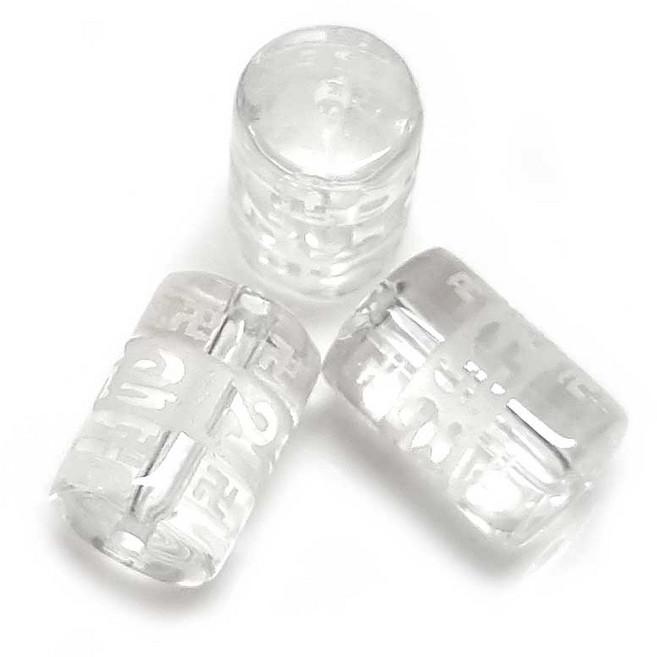 ALL 종교비즈 팔찌원석 8mm 옴자 소원성취 행운부적 한팩 4알 원석선택, 통옴자(백수정)