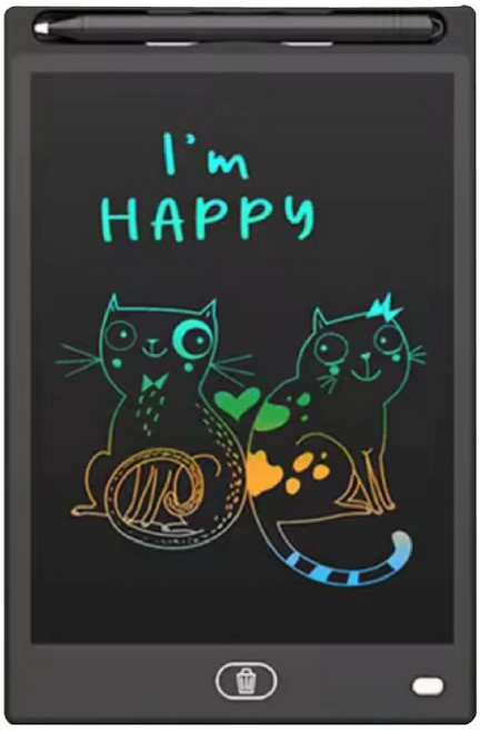 8.5인치 12인치 LCD 메모패드 전자칠판 전자노트 그림 전자 메모장 컬러보드 그림판 2개, 8.5인치lcd컬러보드2개