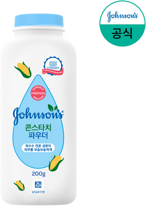 존슨즈베이비 퓨어 콘스타치 파우더 오리지날향, 200g, 1개