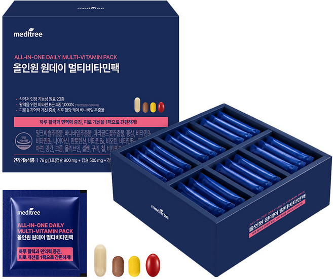 올인원 원데이 멀티팩 종합 비타민 영양제 이뮨 피로회복, 1개, 30회분