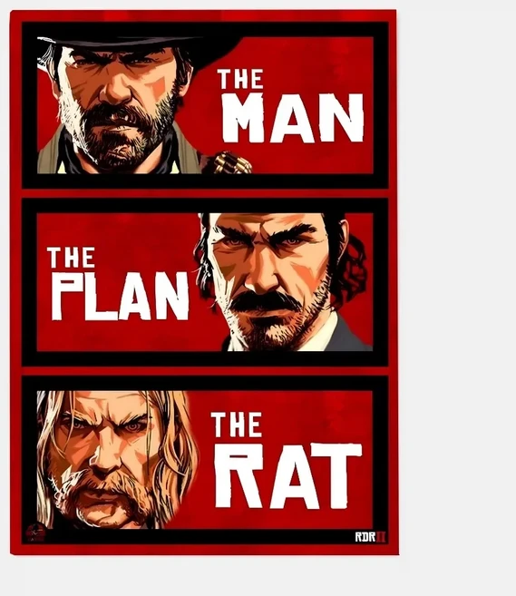 게임 R-레드 데드 리뎀션 2 RDR2 포스터 HD 아트 캔버스 페인팅 홈 거실 바 장식, 02 30x40cm Unframed, 08 15