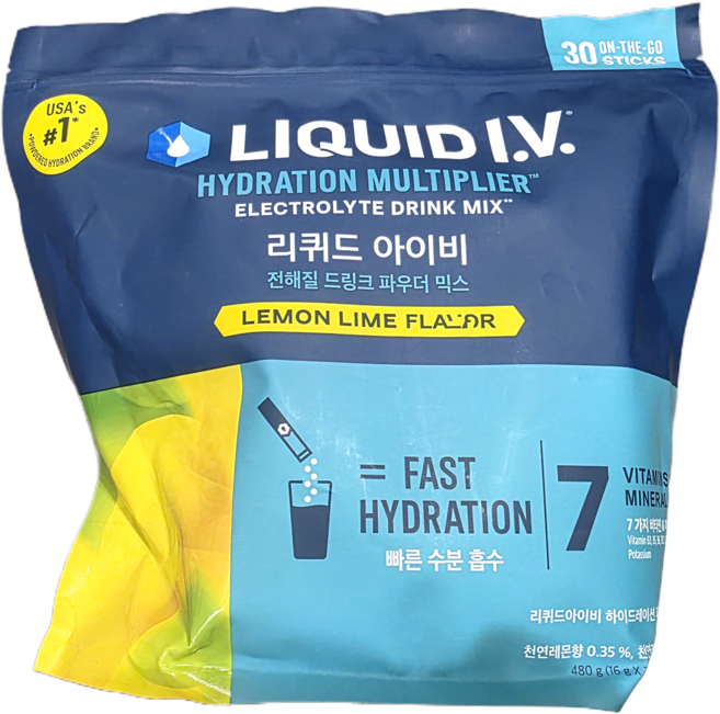 리퀴드 아이비 전해질 파우더 레몬라임, 30개, 16g