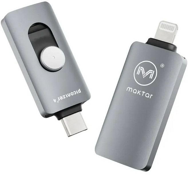 Maktar口袋相簿4 Piconizer4 128G/256G/512G/1TB手機備份行動硬碟, 1個, 灰色,256G