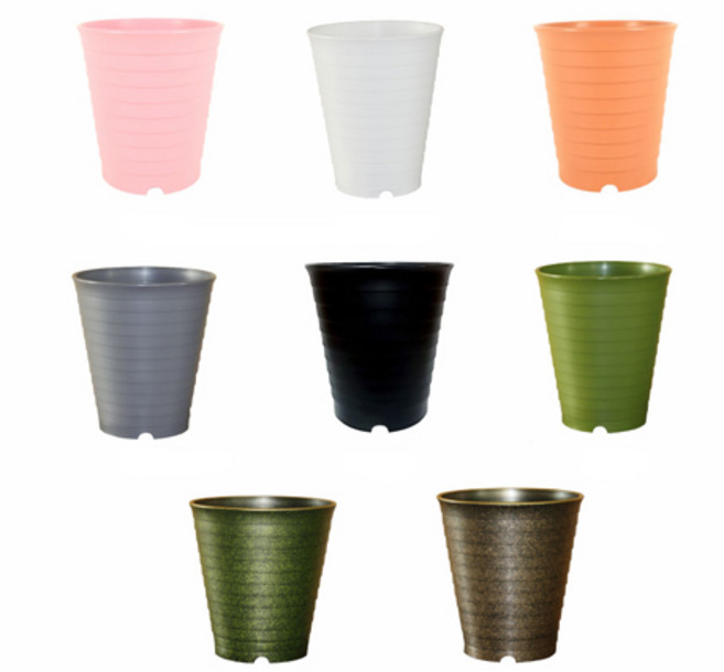 cocooning 아파트 실내 Round 분재 분갈이 감성 포트 타원형화분 5size, 핑크