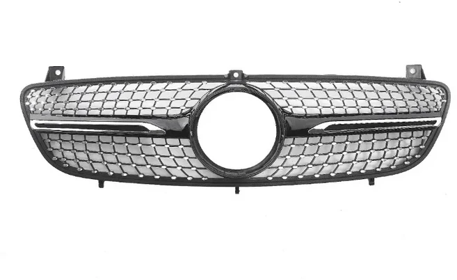 납품전문 메르세데스-벤츠 W639 Viano/Vito 2006 자동차 앞 범퍼 공기 흡입구 그릴 전면 장식 액세서리, 01 Black