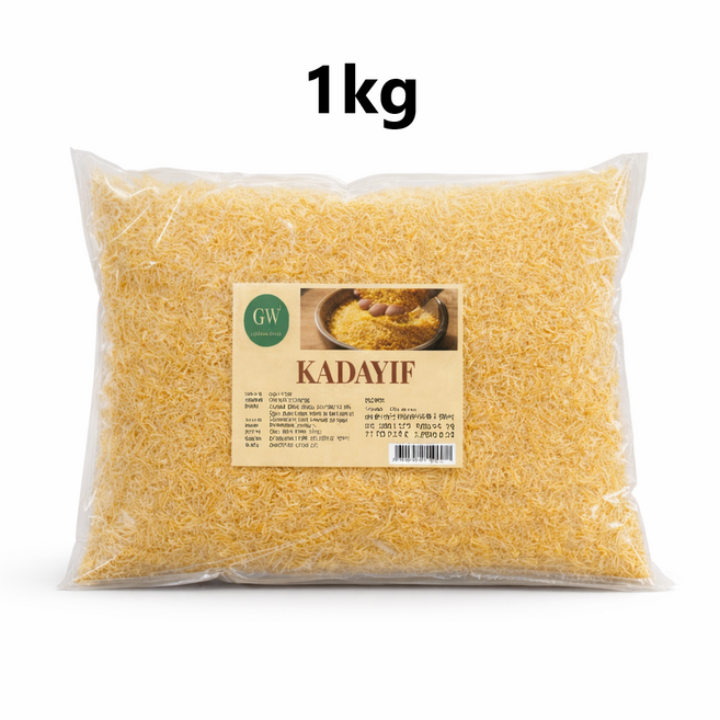 구운 카다이프면 대용량 두쫀쿠 재료, 1kg, 1개