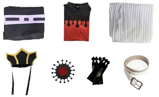 애니메이션 악마 슬레이어 Douma 코스프레 의상 가발 팬 Kimetsu No Yaiba 기모노 복장 남성 여성을위한 할로윈