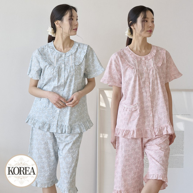 여성 홈웨어 잠옷 세트 플로리에 M5405(반팔)