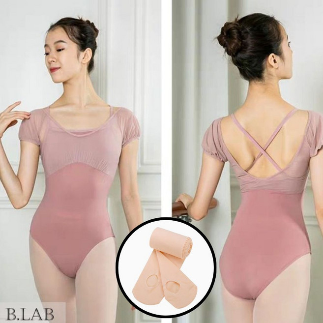 온더프 성인발레복 소피아 레오타드+ 타이즈 세트 (가슴캡포함)