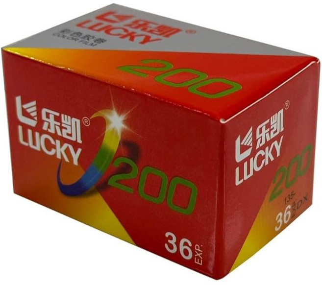 樂凱 Lucky Color 200 彩色底片 135底片 36張, 1個