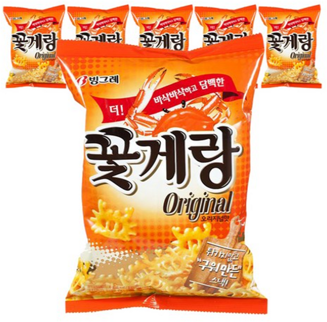 꽃게랑 불짬뽕맛, 70g, 6개