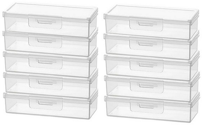 알파벳샵 다용도 통 치실 면봉 휴대용 케이스 세트, 10개, 투명 1세트