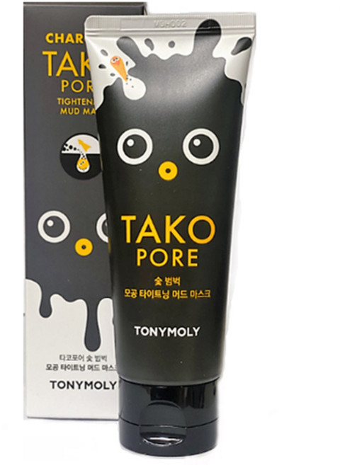 토니모리 타코포어 숯 범벅 모공 타이트닝 머드 마스크, 1개입, 1개