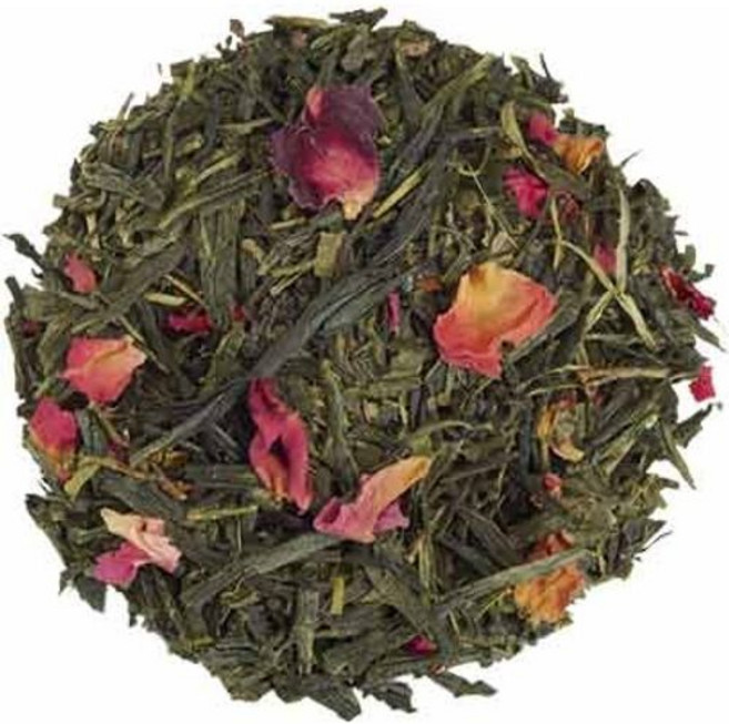 루즈 유기농 티 - 센차 교토 체리 로즈 페스티벌 그린 티 Organic Sencha Kyoto Cherry Rose Festival Green Tea | Loose Leaf P, 1개