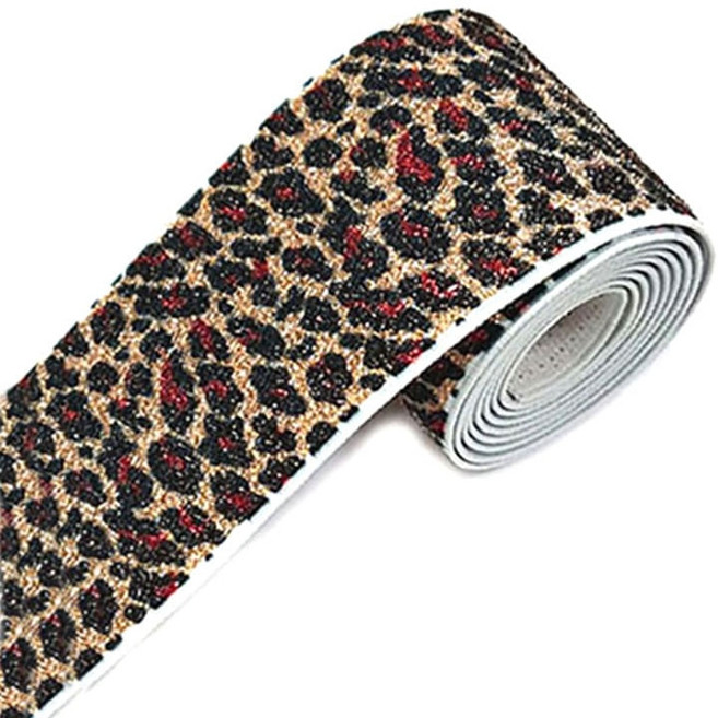 고탄력 허리고무밴드 (50mm) 고무테이프 - 펄 호피무늬(09-728), 1개