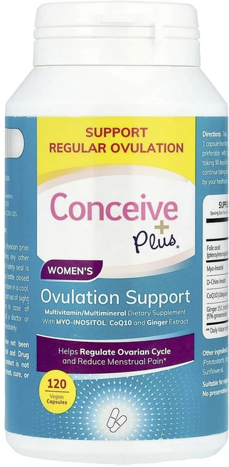 Conceive Plus 여성용 배란 지원 베지 캡슐 120정, ConceivePlus여성용배란지원베지캡슐120정, 1개 - 쿠팡