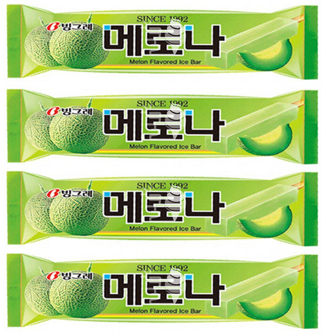 달쿨 추억의아이스크림 메로나 바 1박스, 75ml, 40개