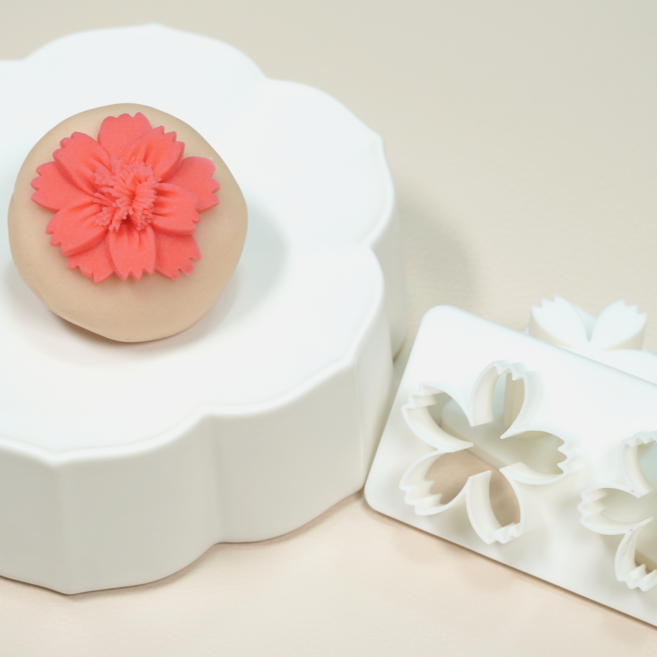 겹카네이션 커터 화과자 고명틀 화과자도구 L, 1개, 겹카네이션 커터(L)