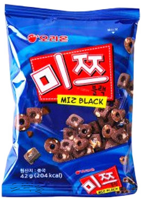 오리온 미쯔볼 쿠키앤크림 과자, 42g, 12개