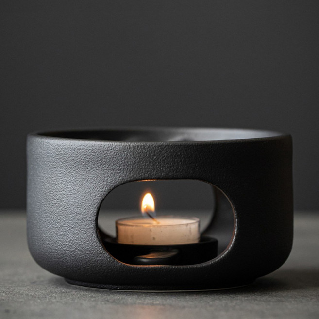 AIRASI 도자기 미니화로 티워머 티포트워머 그말온차기+캔들받침 1개, 그말온차기+캔들받침 × 1개