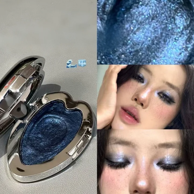 펄 섀도우 펄 아이섀도우 몽환 글리터 펄 아이섀도우 펄 섀도우, 1개, 번 스모키 블루