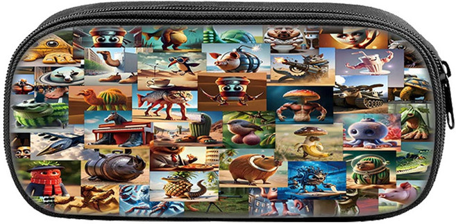 이탈리안 브레인롯 Italian brainrot 필통 펜 케이스 퉁퉁퉁 사후르 B0708, 1개, 4번필통