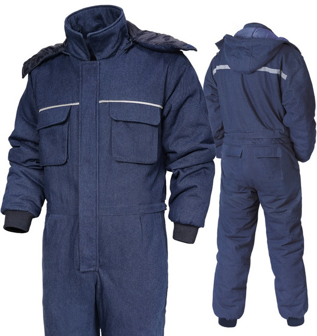 겨울 일체형 용접 작업복 ITW-690S 청지 정전기 방지 스즈끼복
