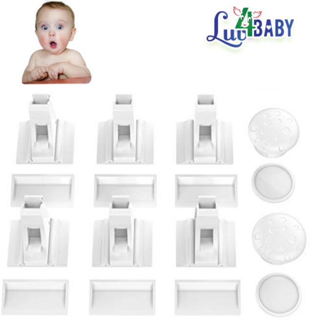 러브포베이비 자석 서랍 잠금장치, 05. 기본형 1세트 + 좁은서랍전용 1세트, 1개