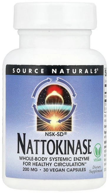 소스 내추럴스 Source Naturals NSK-SD® 나토키나아제 200mg 베지 캡슐 30정124859원산지:기타, 200 mg, 1개 - 쿠팡