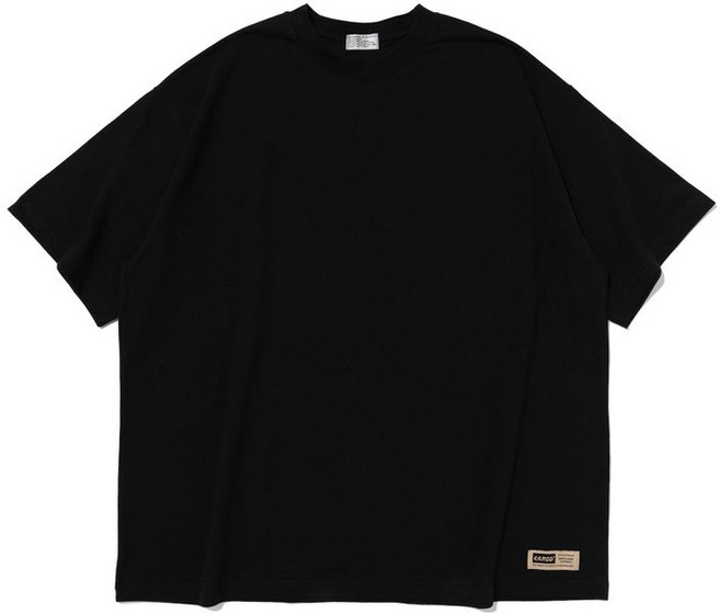 카고브로스 BINDING OVER BOX SHORT SLEEVE BLACK