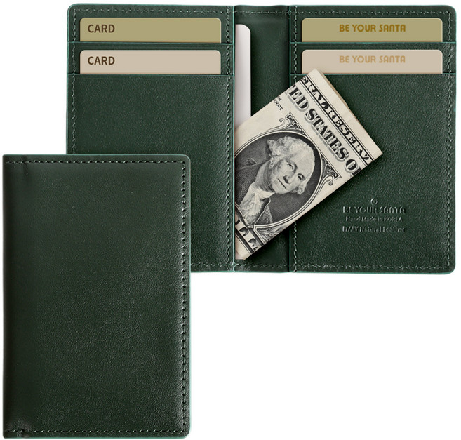 비유어산타 이태리 천연 소가죽 Made in Korea 카드지갑