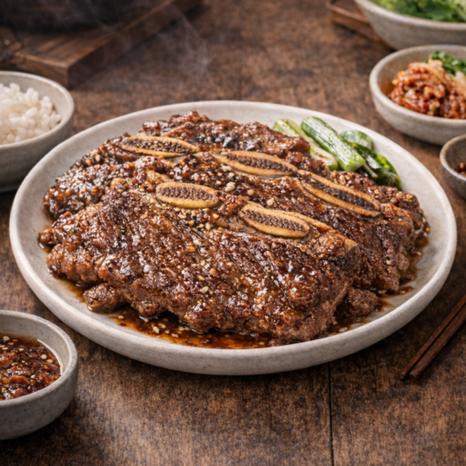 LA양념갈비 프리미엄 초이스 특제수제양념 48시간 저온숙성, 1kg, 3개