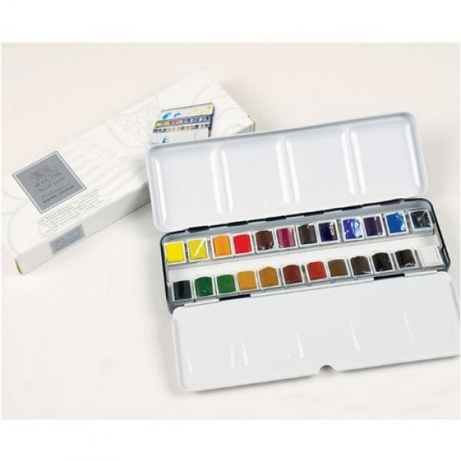 윈저앤뉴튼 아티스트 고체물감 24색 세트