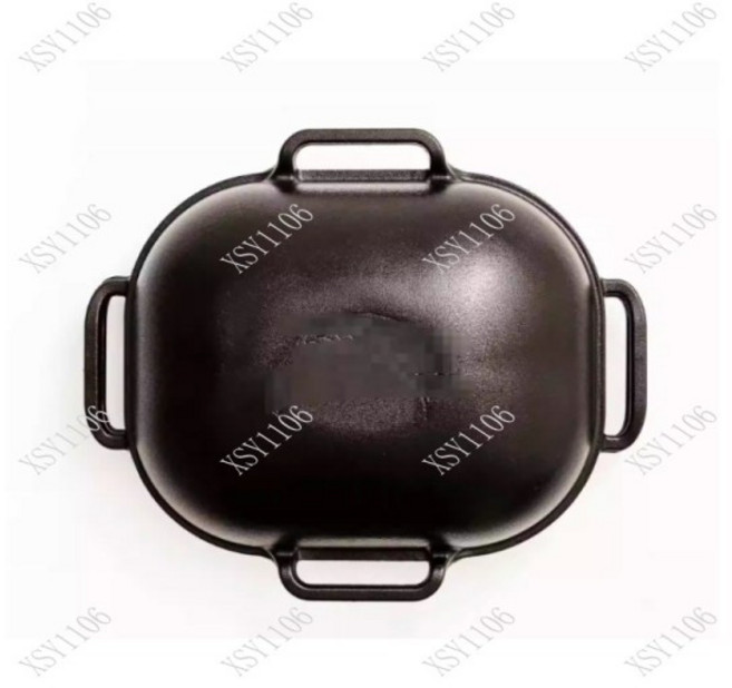 대형 타원형 무쇠 빵틀 논스틱 베이킹 몰드 사워도우 오븐 주방 도구