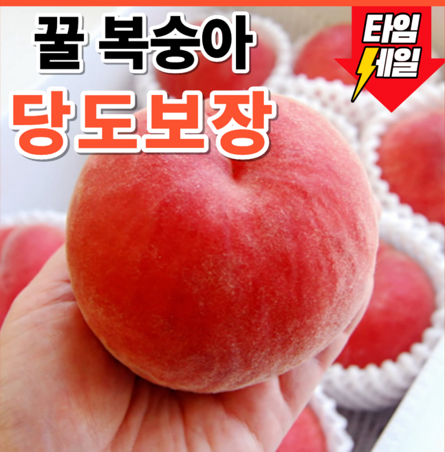 [첫수확특가] 산지직송 고당도선별 여름제철 꿀복숭아, 1개, 1kg(중소)