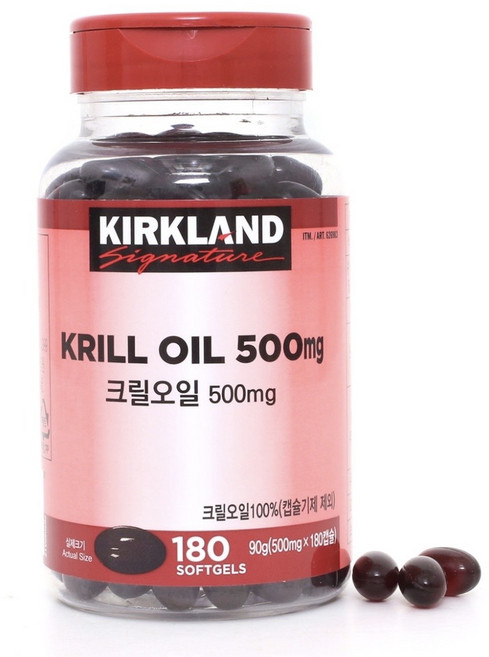 크릴오일 500mg, 180정, 1개