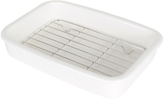 세라믹 오븐 밧드 트레이 그리드 세트, 1개, 밧드+그리드