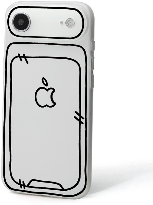 JXH 스케치 심플 무광 반투명 풀커버 스마트폰 케이스