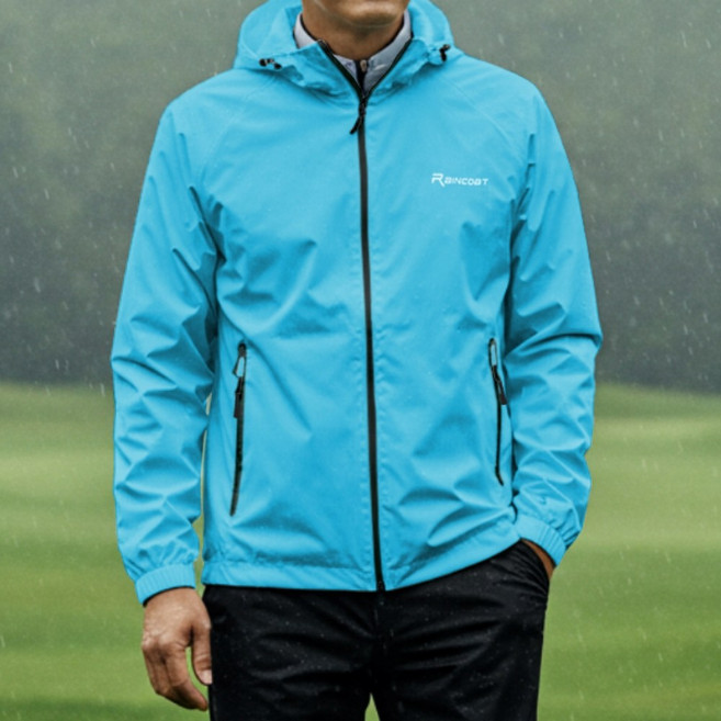 곽씨네슈퍼 남자 골프 비옷 세트 우비 우의 상하의, 블루, 1세트