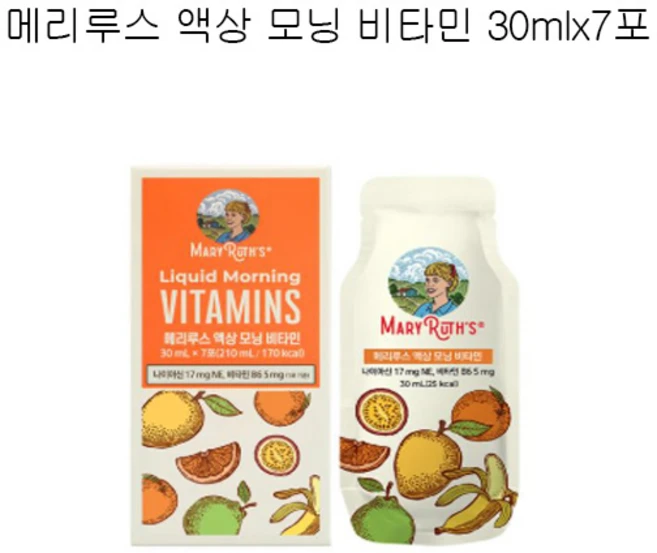 메리루스 액상 모닝 비타민 7p, 210ml, 5개 - 쿠팡