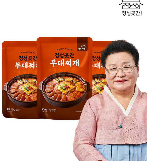 정성곳간 명인 강순의 부대찌개 400g 3팩, 없음, 3개