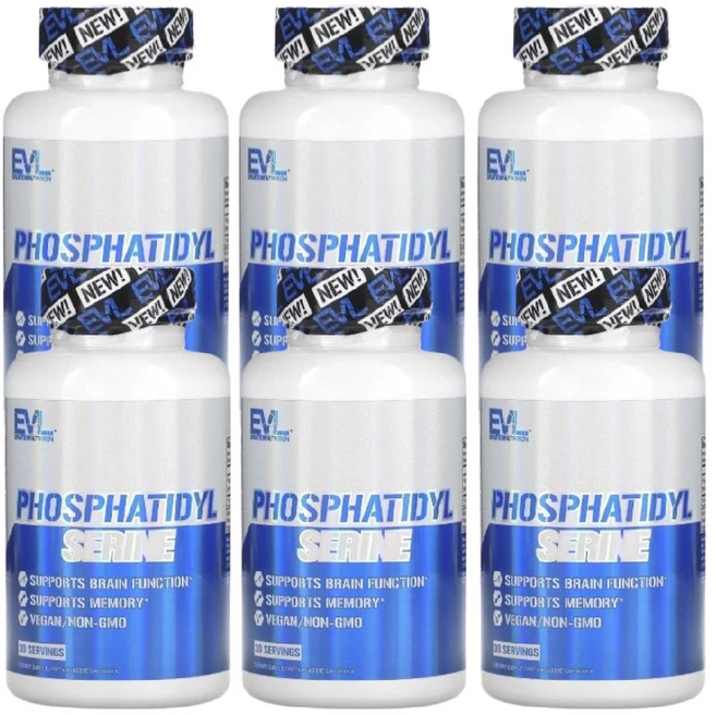EVL EVLUTIONNUTRITION 포스파딜세린 포스파티세린 60정 6개 - 쿠팡