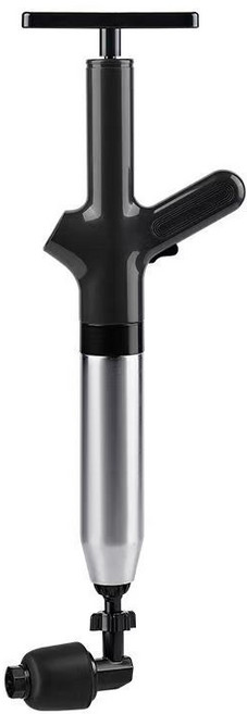 강력 공기압축식 변기 싱크대 배수구 뚫어뻥, 블랙